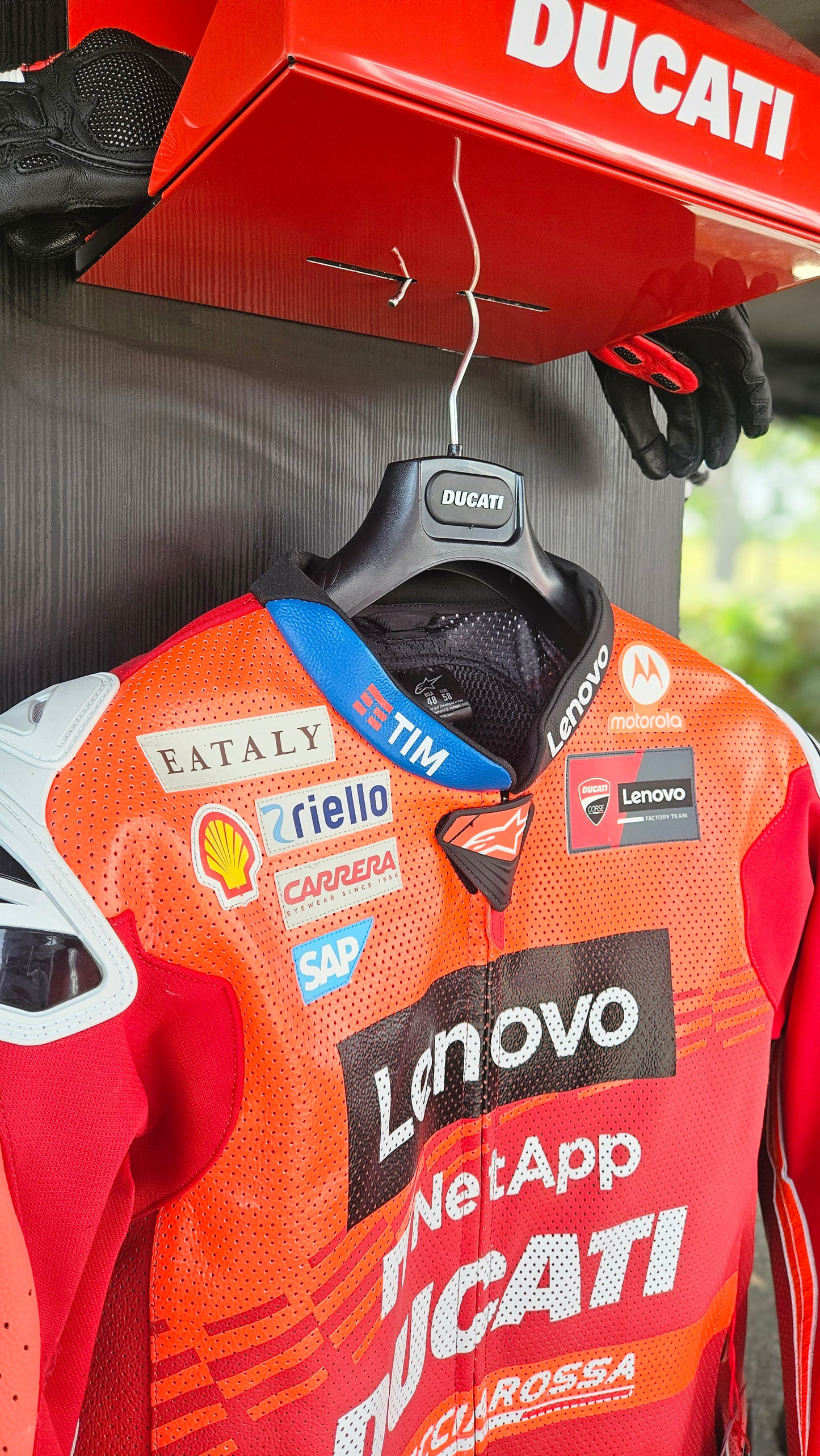 Vestiaire motard ducati