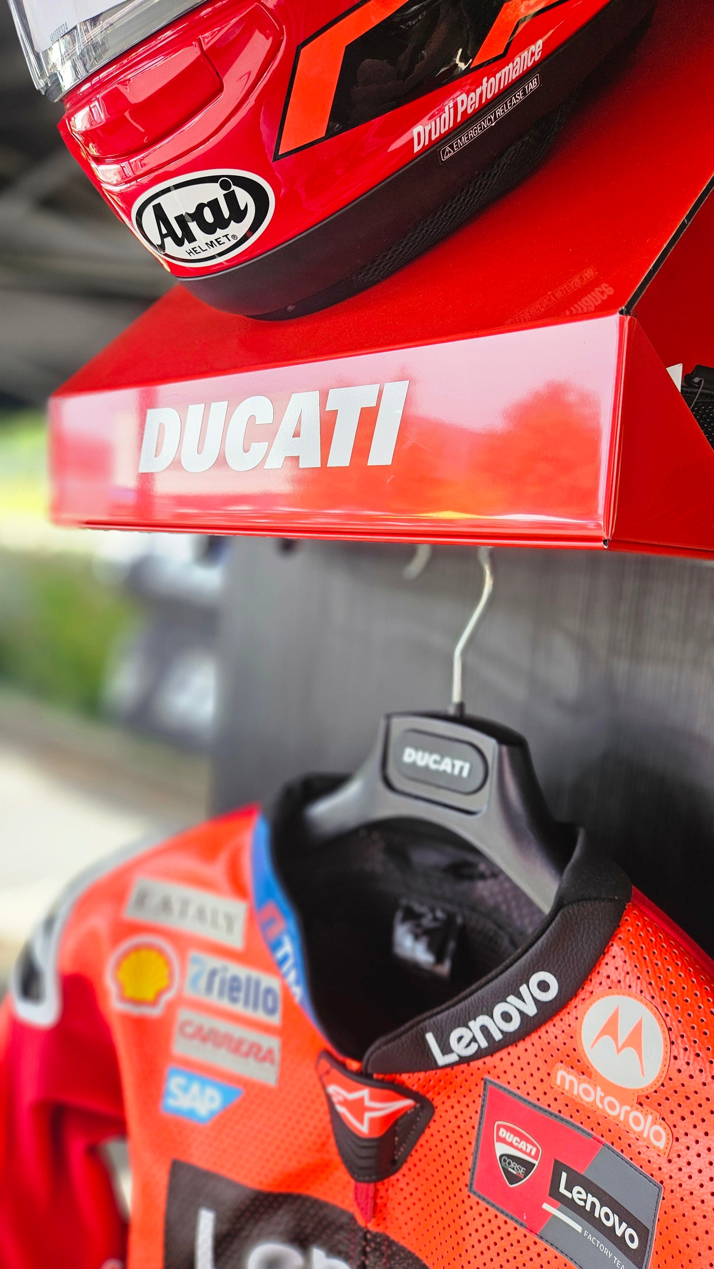 Vestiaire motard ducati